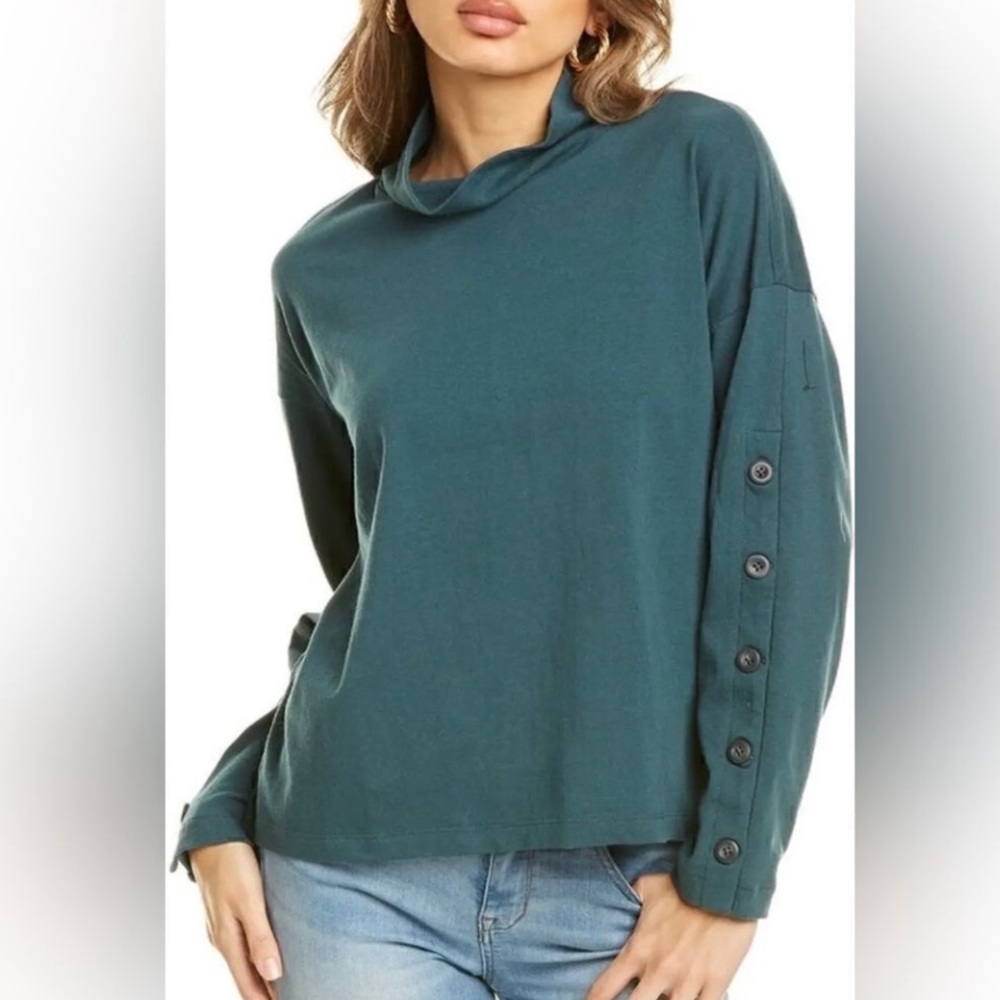 Madewell Teal Long Sleeve Shirt
